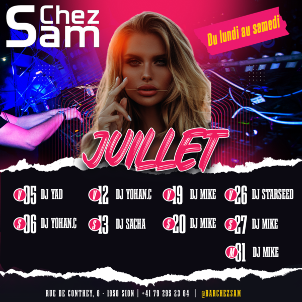 Flyer mensuel bars discothèques